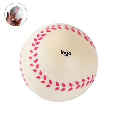 Squeeze PU Foam Baseball Stress Reliever