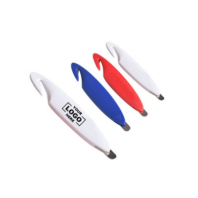 Compact Ergonomic Steel Letter Opener & Staple Remover