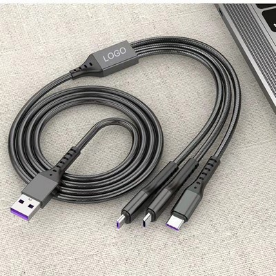 66W 3-in-1 Fast Charging Data Cable