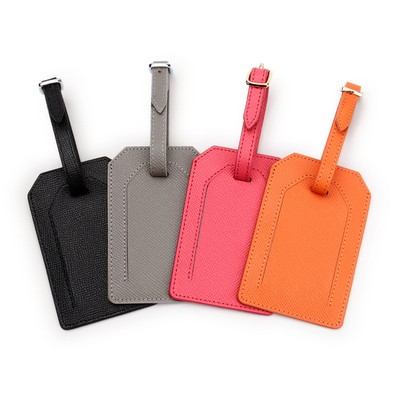 PU Leather Embossed Luggage Tag
