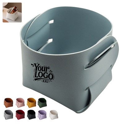 PU Leather Desk Tray