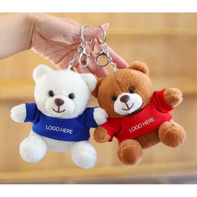 Teddy Bear Keychain Plush Toy Bag Charm Small Bear Pendant