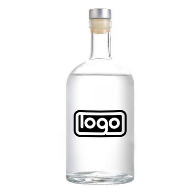 25oz Clear Glass Wine Bottle