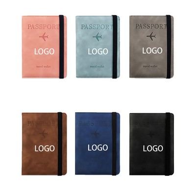 RFID Blocking Leather Passport Cover