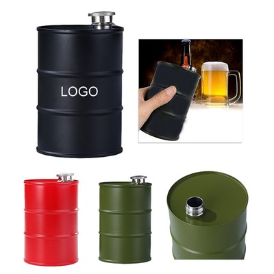 25OZ Oil Drum Stainless Steel Flask