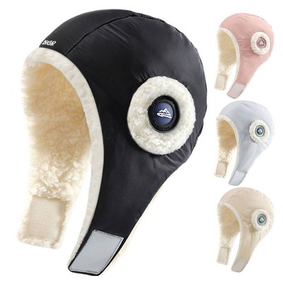 Winter Windproof Down Puffer Hat
