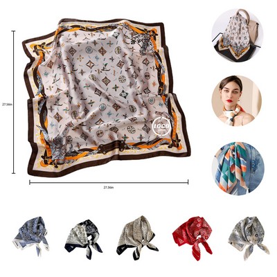 Square Scarf Neck Scarves