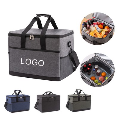 35L Large Capacity Collapsible Cooler Bags Insulated Food Transport Bag