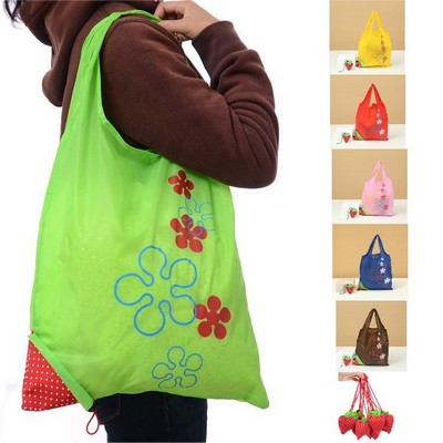 Strawberry-Shaped Tote Foldable Shopping Bag