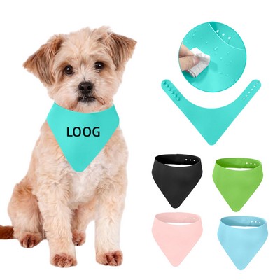 Silicone Pet Bandana Bib