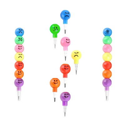 Emotional Face Ball Stackable Pencil
