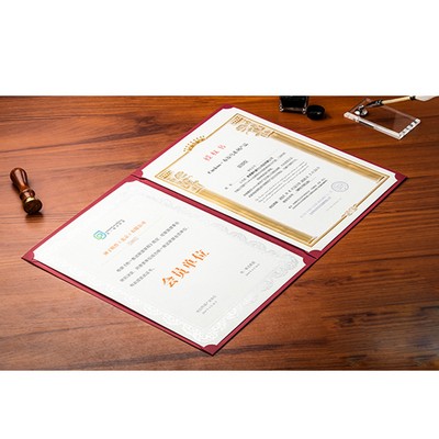 Double Display Certificate Holde Award Padded for Letter Size 8.5x11 Certificates