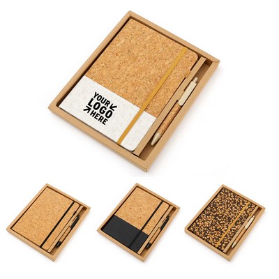 A5 Wheat Straw Notebook and Pen Set