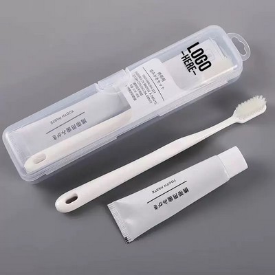 Travel-Friendly Simple Aesthetic Style with Soft Bristles Toothbrush Set