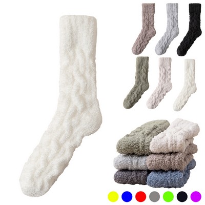 Fluffy Cozy Soft Slipper Socks For Home And Travel