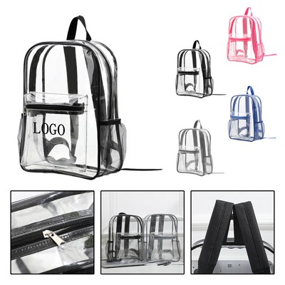 Transparent PVC Travel School Backpack