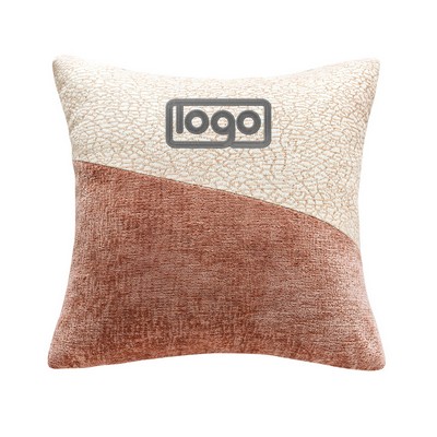 Polyester Splicing Pillow Cover