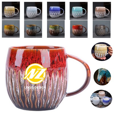 Large Capacity 20oz Ceramic Mug Coarse Ceramic Kiln Coffee Cup