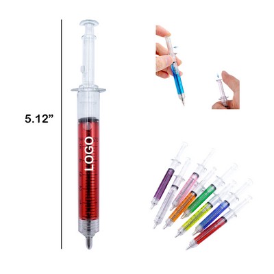 Syringe Ballpoint Pen Shape Oily Rollerball