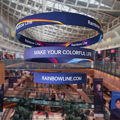 Skytube Tiered Circle Hanging Banners Package (10' x 5')