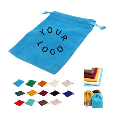 Drawstring Velvet Gift Jewelry Pouch 3 x 4"