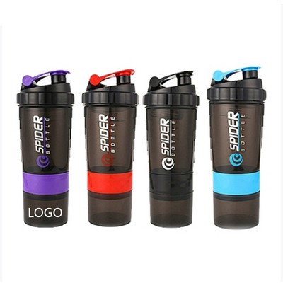 Multi-functional Three-Layer Spring Shaking Plastic Cup