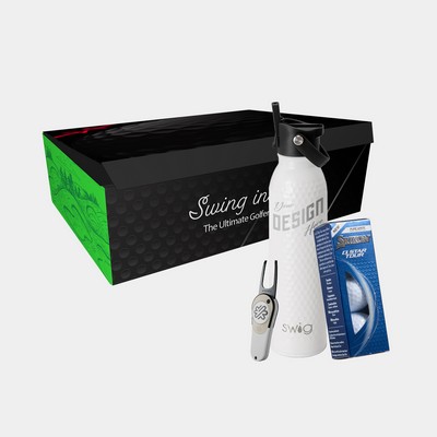 20 oz SWIG® Golf Flip & Sip SS Water Bottle, Srixon® Golf Balls & Pitchfix® Icon Divot Tool Gift Set