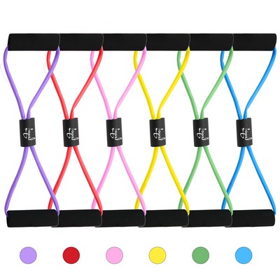 TPE Figure Eight Resistance Band For Yoga And Stretching