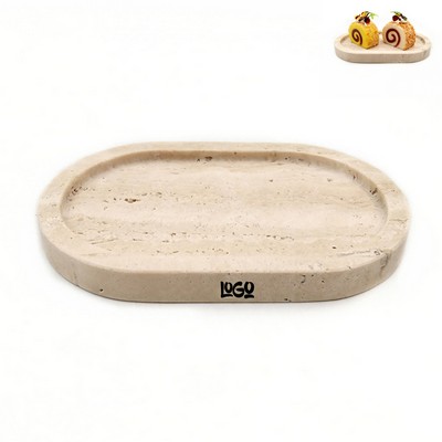 Real Natural Marble Storage Decorative Tray