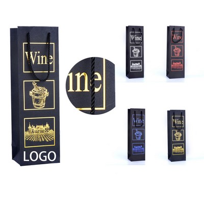 Wine Bottle Tote Bag