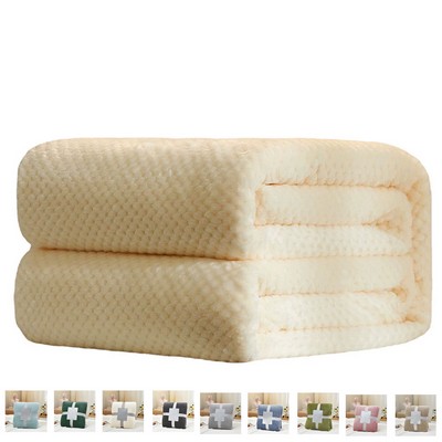 Microfiber Velvet Throw Blanket