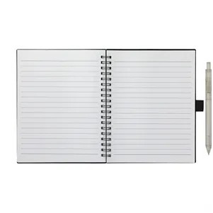 FSC® Recycled 5.5'' x 7'' Spiral Notebook w/ RPET Pe