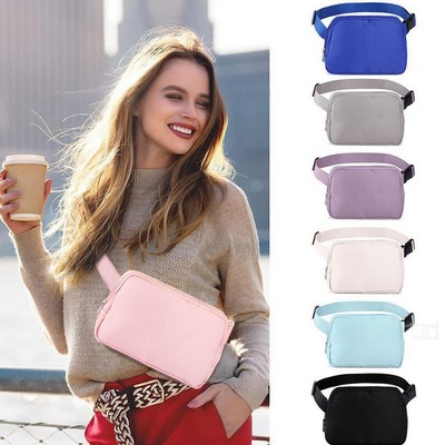 Lightweight Polyester Adjustable Strap Crossbody Fanny Pack