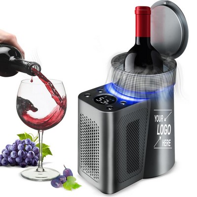 Electric Wine Chiller Small Cooler With LED