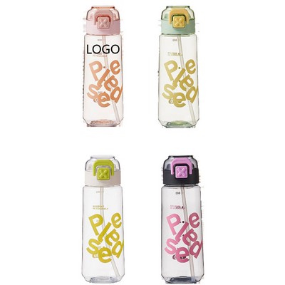 700ML Sealed Anti Drop Portable Straw Cup