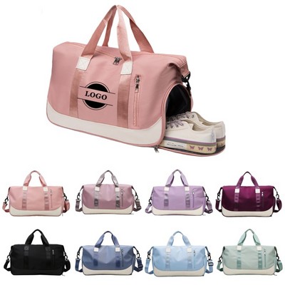 Gym Duffel Bag with Shoes Compartment