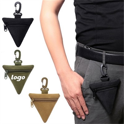Small Triangle Pouch with Carabiner