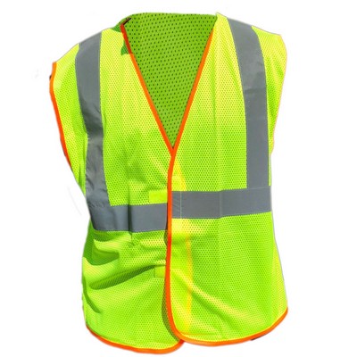 Forester Vest100 HI VIS CLASS 2 MESH SAFETY VEST- DUAL SIZING