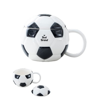 Ceramic Soccer Mug Cup Fun Gift for Sports Fans