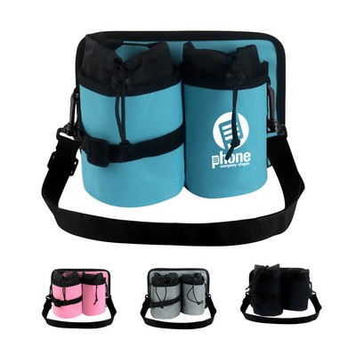 Insulated Water Bottle Bag Shoulder Strap