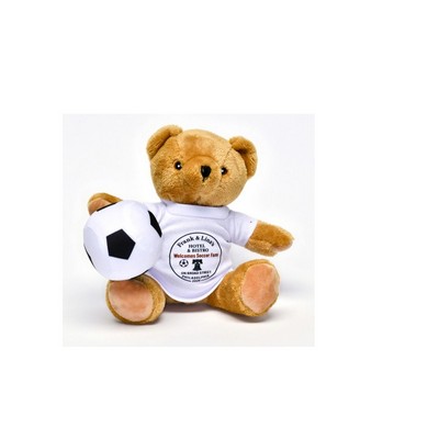 7" Extra Soft Soccer Bear