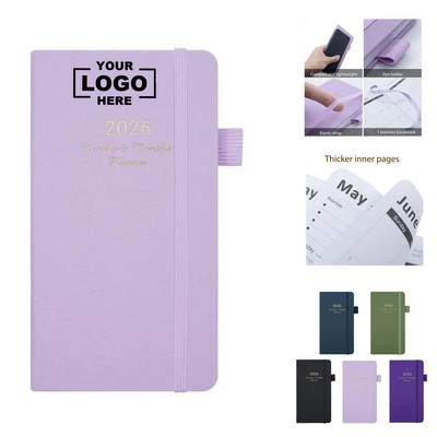 Office Business Meeting Notebooks A5 PU Leather Custom Logo Student Account Books