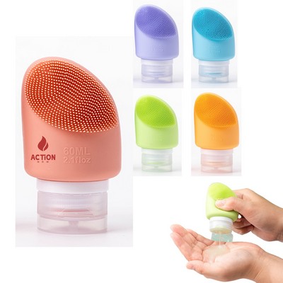 2.1 floz Silicone Travel Dispenser w/ Brush