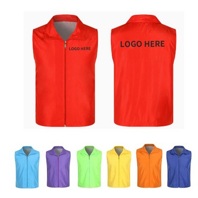 Unisex Customizable Vest with Pockets