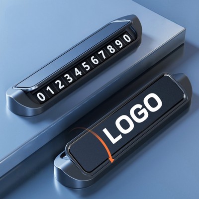 Flip Parking Number Plate With Aluminum Alloy Housing