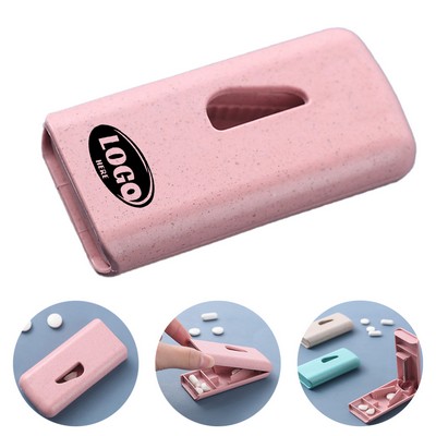 Portable Eco Pill Cutter with Storage
