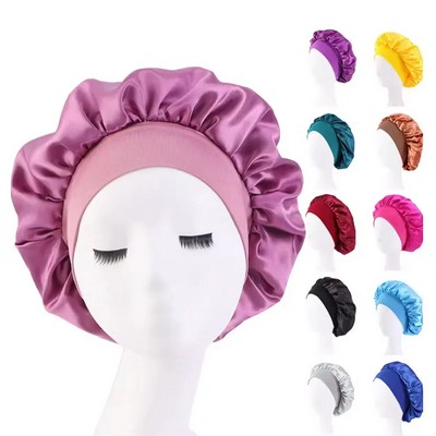 Satin Bonnet with Wide Elastic Band
