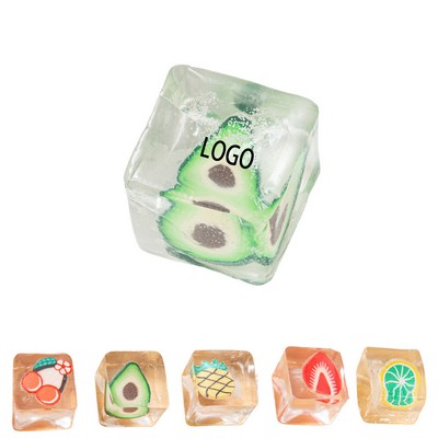 Colorful Fruit Squishy Stress Ball Toy for Kids and Adults