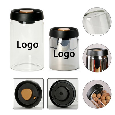 Vacuum Sealed Borosilicate Glass Food Storage Jar