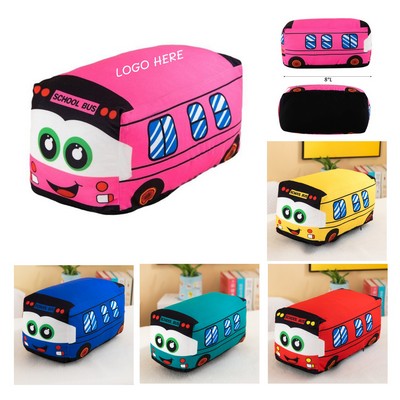 Cartoon Bus Plush Toy